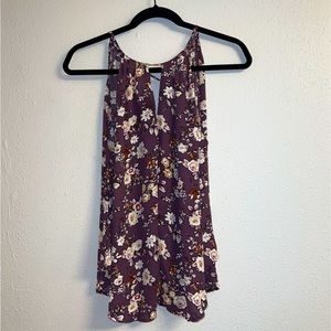 Express XS Maroon Tank Top